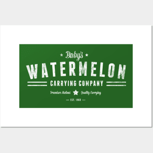 Baby's Watermelon Carrying Company (light) Posters and Art